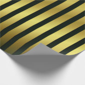 Goud, zwart, glanzend, ompakken, papier, kleurrijk cadeaupapier (Hoek)