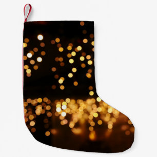 Goud Zwart Glitter: Abstracte De-gerichte Achtergr Kleine Kerstsok