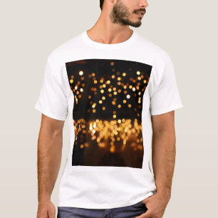 Goud Zwart Glitter: Abstracte De-gerichte Achtergr T-shirt