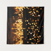 Goud Zwart Glitter: Abstracte De-gerichte Achtergr Wandkleed (Voorkant (horizontaal))