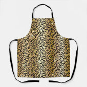 Goud Zwart Glitter Luipaard Schort (Voorkant)