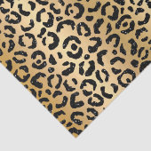 Goud Zwart Glitter Luipaard Tissuepapier (Detail)