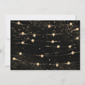Goud zwart glitter-nieuwjaarsfeest (Achterkant)