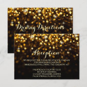 Goud Zwart Hollywood Glamour Glamour Ontvangstkaar Kaart (Voorkant / Achterkant)