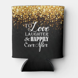 Goud Zwart Hollywood Glitz Glam Bruiloft Blikjeskoeler