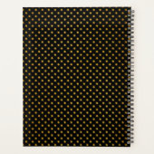 Goud Zwart Kat Art Deco Planner (Achterkant)