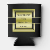 Goud & Zwart Klasse Mannen Blikjeskoeler (Voorkant)