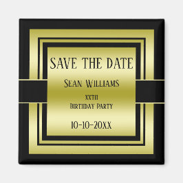 Goud & Zwart Klasse Mannen Magneet