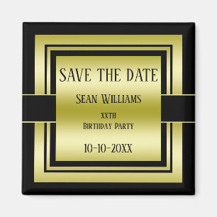 Goud & Zwart Klasse Mannen Magneet