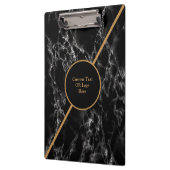 Goud zwart klembord - aangepaste tekst - Logo (Links)