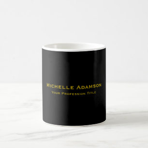 Goud & Zwart Kleur Professional Plain Modern Koffiemok
