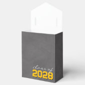 Goud & zwart krijtbord Afstuderen geschenkdozen Bedankdoosjes (Geopend)