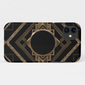 goud, zwart, kunstdeco, metallisch, patroon, , chi Case-Mate iPhone case (Achterkant (horizontaal))