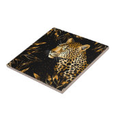 Goud Zwart Leopard Cheetah Keuken Badkamer Tegeltje (Zijkant)