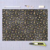 Goud Zwart Leopard Glitter Tissuepapier (Craft)