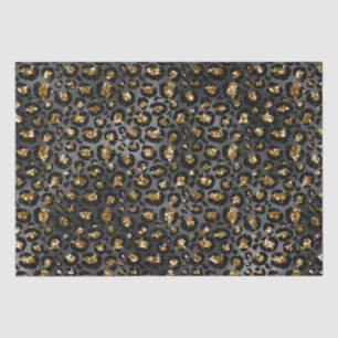 Goud Zwart Leopard Glitter Tissuepapier
