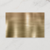 Goud Zwart Leopard Glitter Visitekaartje (Achterkant)