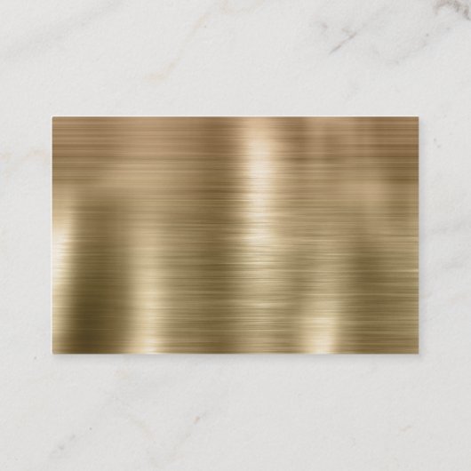 Goud Zwart Leopard Glitter Visitekaartje (Achterkant)