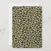 Goud Zwart Leopard Print Baby shower Kaart (Voorkant)