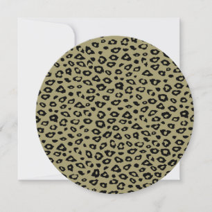 Goud Zwart Leopard Print Sweet Sixteen Kaart