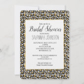 Goud Zwart Leopard Print Vrijgezellenfeest Kaart (Voorkant)