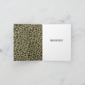 Goud Zwart Luipaardprint Bedankt (Binnen)