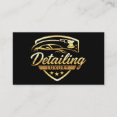 Goud & Zwart Luxe Auto Auto Detailing Body Shop Visitekaartje