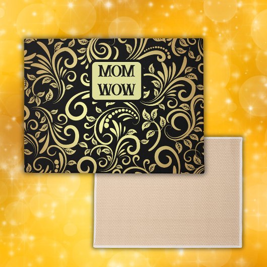 Goud & Zwart - MAM - WOW | Deurmat