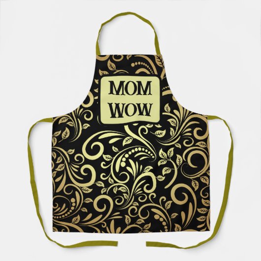 Goud & Zwart - MAM - WOW | Schort (Voorkant)