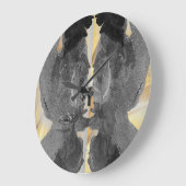 Goud Zwart marmer kunst Grote Klok (Hoek)