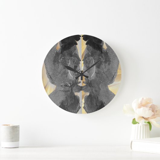 Goud Zwart marmer kunst Grote Klok (Huis)