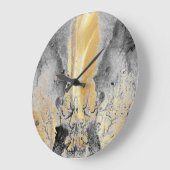 Goud Zwart marmer kunst Grote Klok (Hoek)