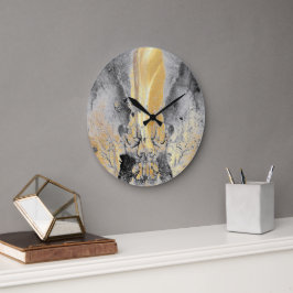 Goud Zwart marmer kunst Grote Klok