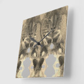 Goud Zwart marmer kunst Vierkante Klok (Hoek)