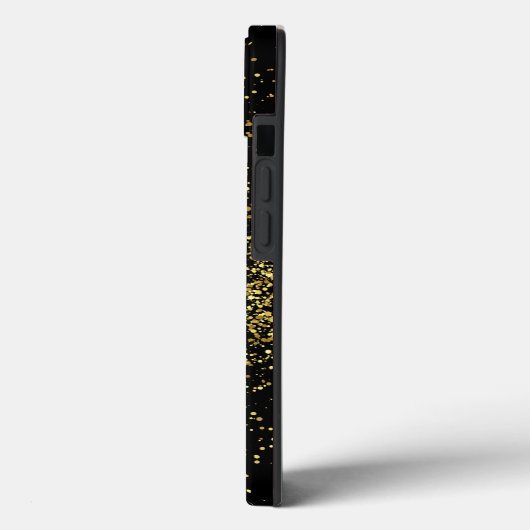 Goud & Zwart Meisje Monogram Case-Mate iPhone Case (Achterkant / Links)