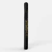 Goud & Zwart Meisje Monogram Case-Mate iPhone Case (Achterkant/rechts)