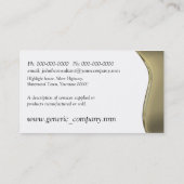 Goud zwart metaal visitekaartje (Achterkant)