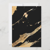 Goud Zwart Metallic Glanzend 21e Verjaardag Kaart (Achterkant)