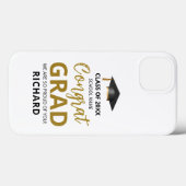 Goud & Zwart | Modern Afstudeercadeau op Maat Case-Mate iPhone Case (Achterkant (horizontaal))