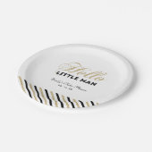 Goud & Zwart | Modern Baby shower Party Bord (Gekanteld)