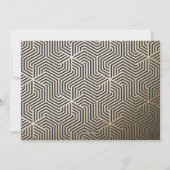 Goud zwart modern minimal script elegant feestdagenkaart (Achterkant)