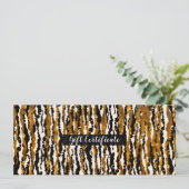 Goud & Zwart Modern Safari Regen Cadeaubon Kaart (Staand voorkant)