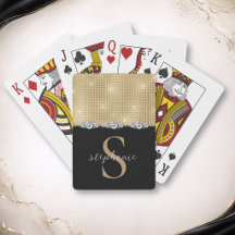 Goud Zwart Monogram Diamanten Elegante Luxe Maatwe