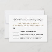 Goud/Zwart New Years Eve Masquerade Ball RSVP (Achterkant)