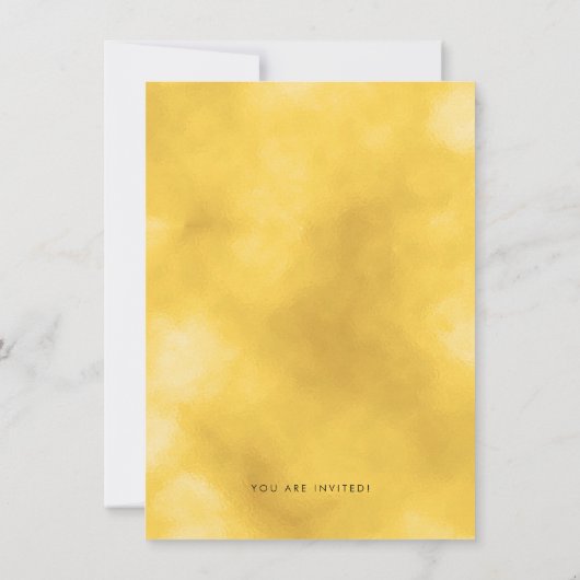 Goud Zwart Opslaan Datum Dertig Verjaardag Party Kaart (Achterkant)