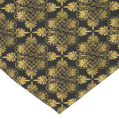 Goud Zwart Oud Grieks Meander Patroon Korte Tafelloper (Hoek)