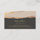 Goud zwart papier textuur visitekaartje (Achterkant)