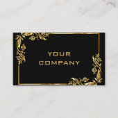 Goud Zwart Professioneel Ontwerp Uw Visitekaartje (Voorkant)