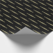 Goud Zwart Roeien Roeiers Crew Team Watersport Cadeaupapier (Hoek)