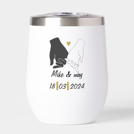 Goud & Zwart Romantisch Monogramboek (Voorkant)